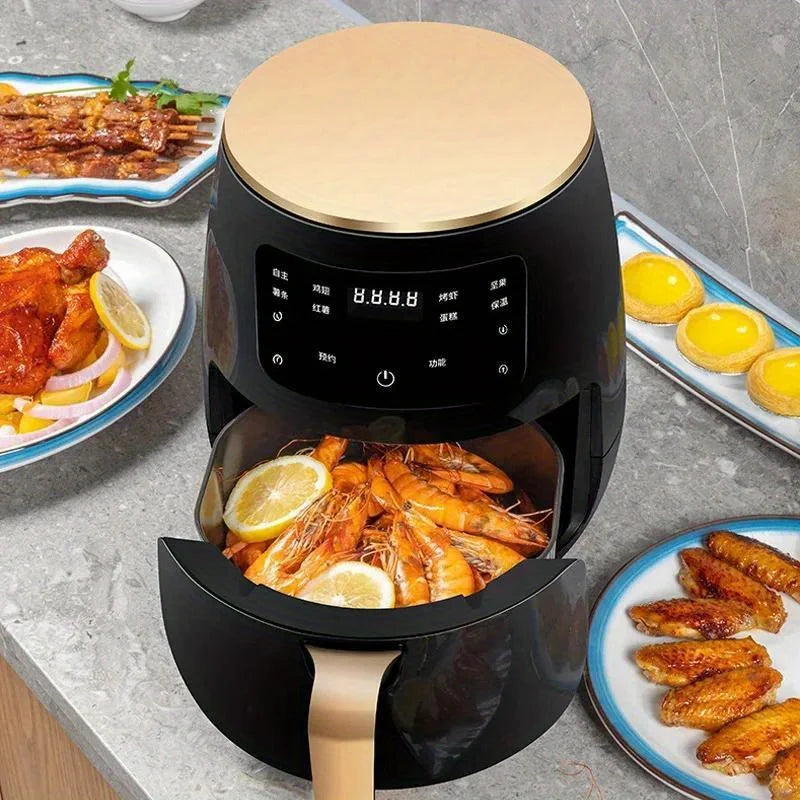6L Large Digital Air Fryer Non Stick Multi Use Easy Clean