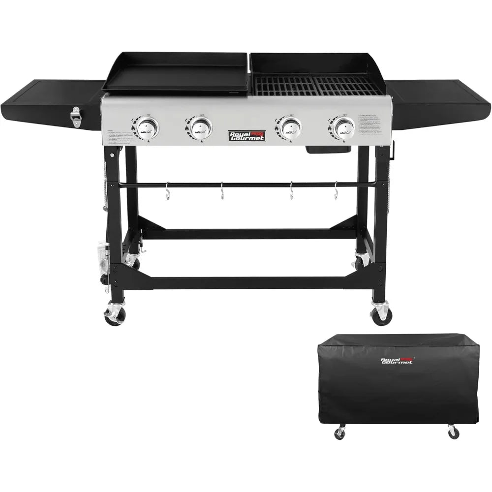 Royal Gourmet 4 Burner Propane Grill With Griddle And Cover