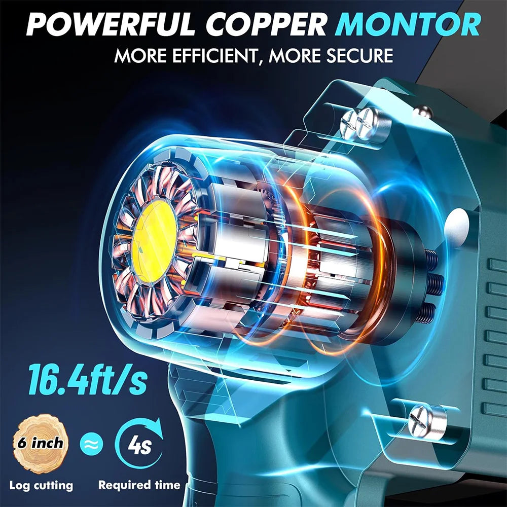 Seesii Makita 18V Six Inch Cordless Chainsaw Two Batteries