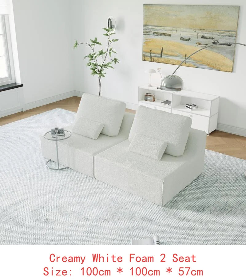 Oversized Modular Sectional Sofa, Luxury Boucle Couch Set, Convertible Compressed Sofa with Spacious Foam Filling for Living