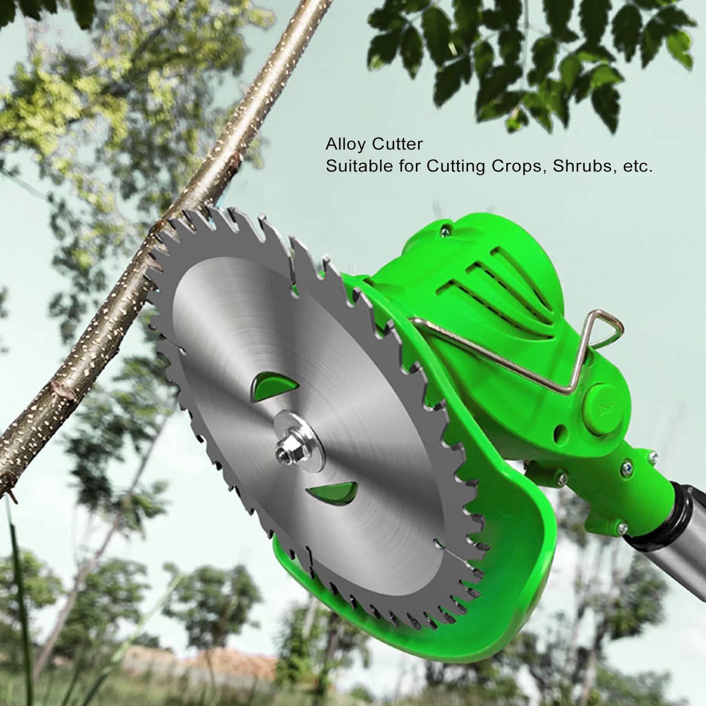 Cordless String Trimmer 2x7500mAh Telescopic Handle Battery Powered Weed Trimmer Lightweight Stainless Steel Plastic for Yard