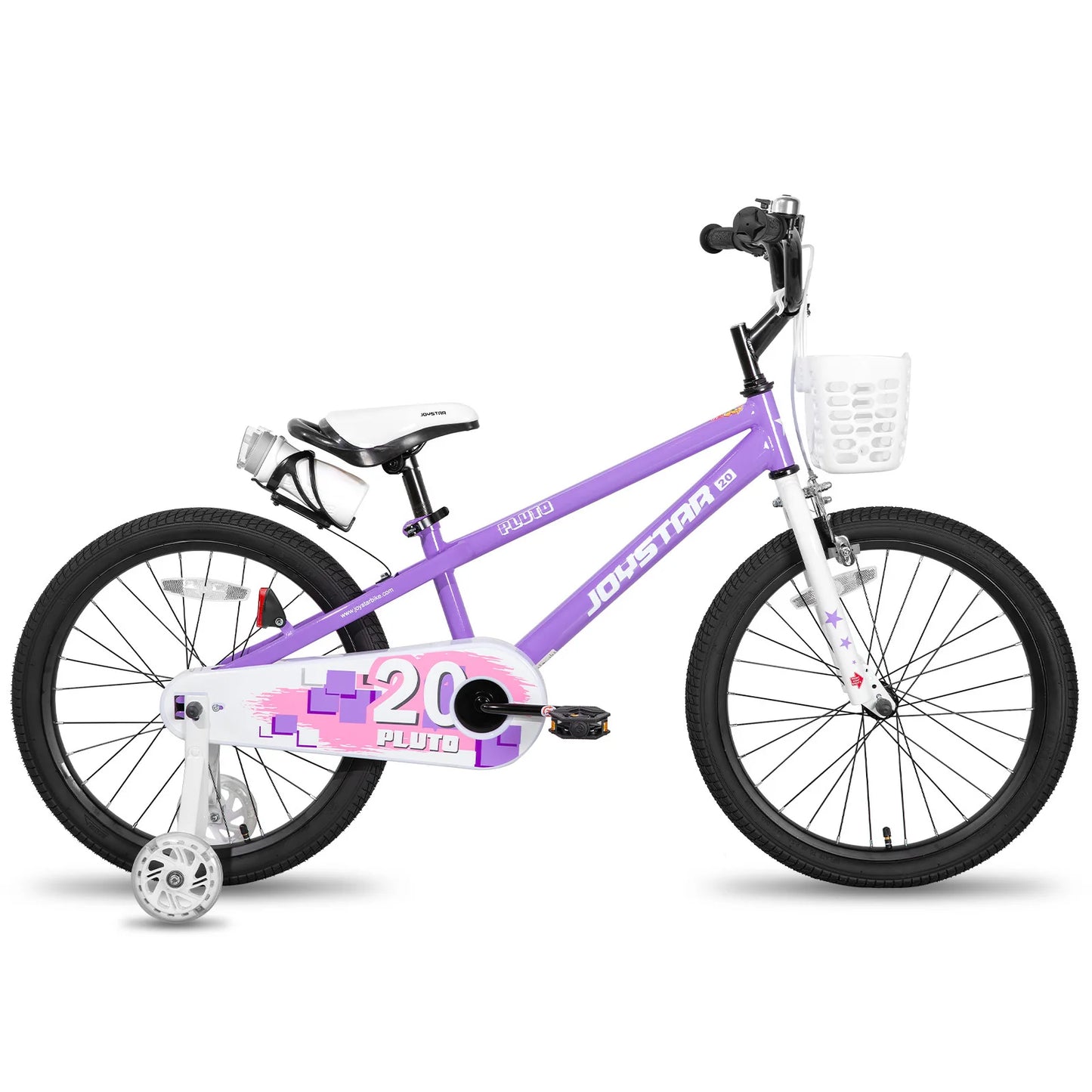 JOYSTAR 12 14 16 18 20 Kids Bike With Light Up Training Wheels For Ages 3 To 12