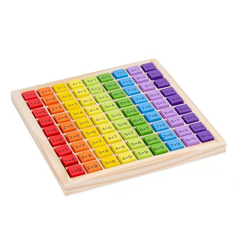 Wooden Math Toys For Kids 99 Multiplication Table Arithmetic Learning Aids