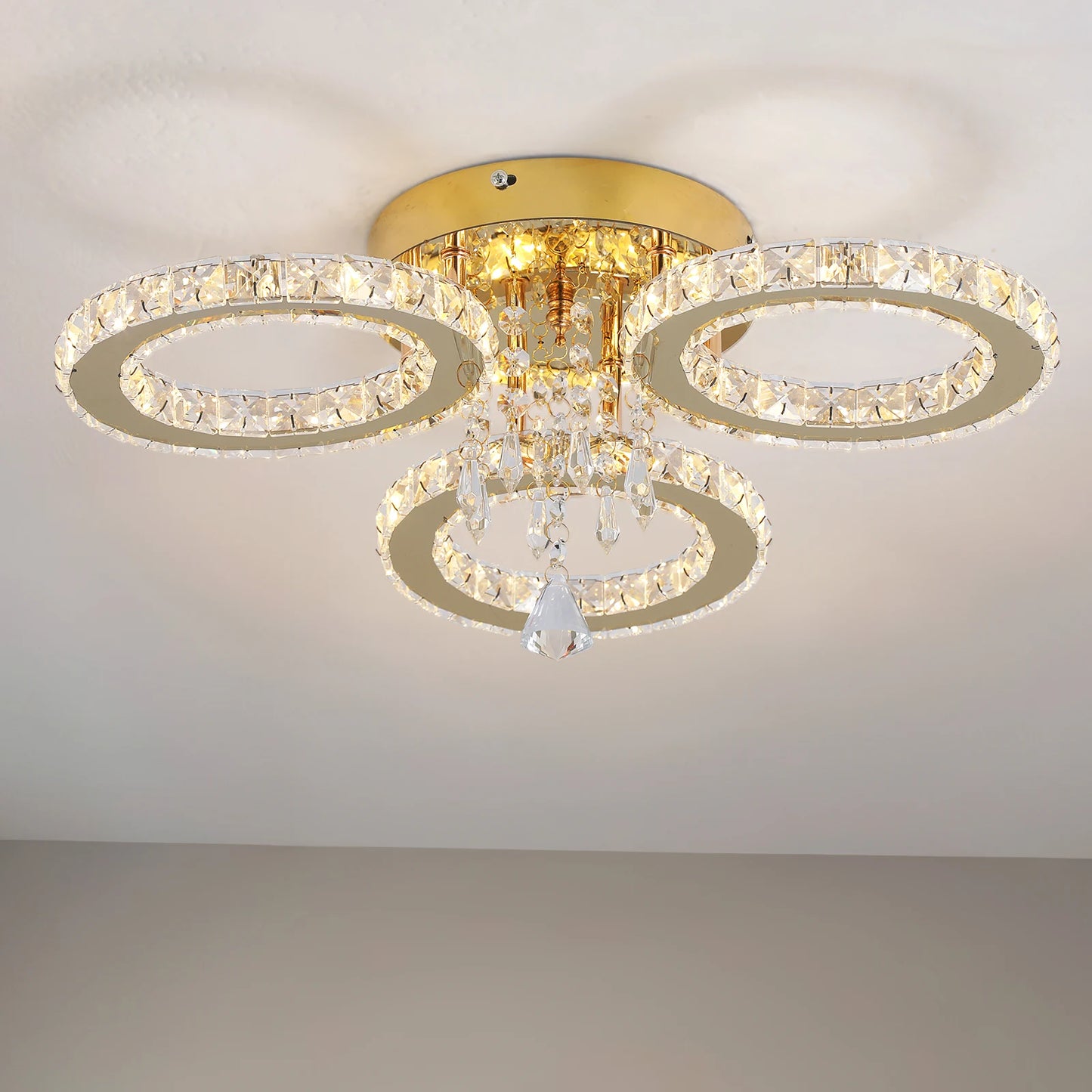 Led Ceiling Light Modern Home Decoration Crystal Chandelier Luxury Living Room BedRoom Dining Gold Ceiling Lamp lighting