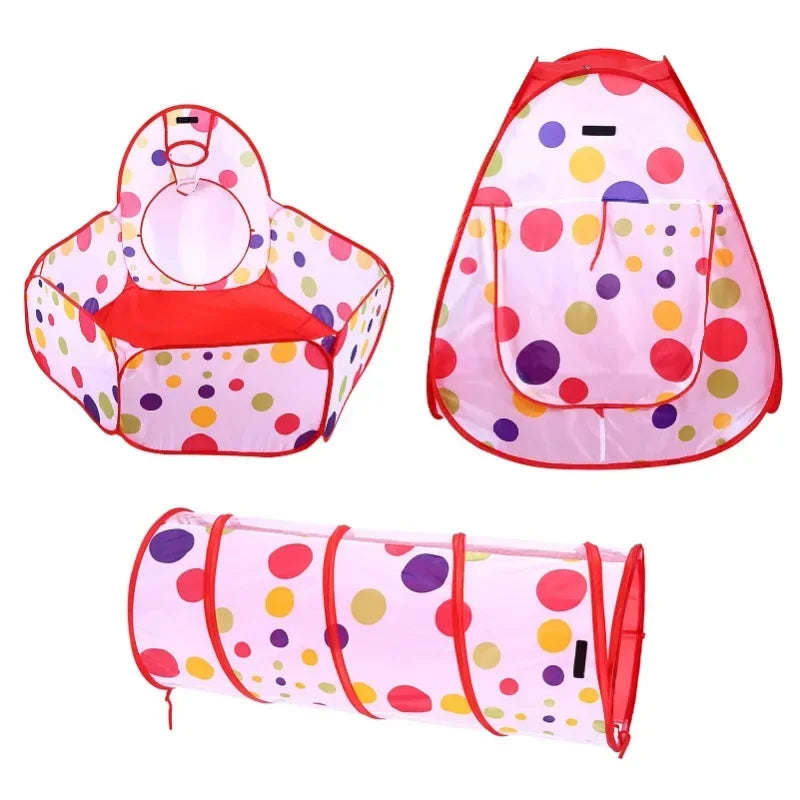 3Pcs/Set Children Baby Play House Tent Tunnel Ball Pool Pop Up Kids Indoor Outdoor Toys