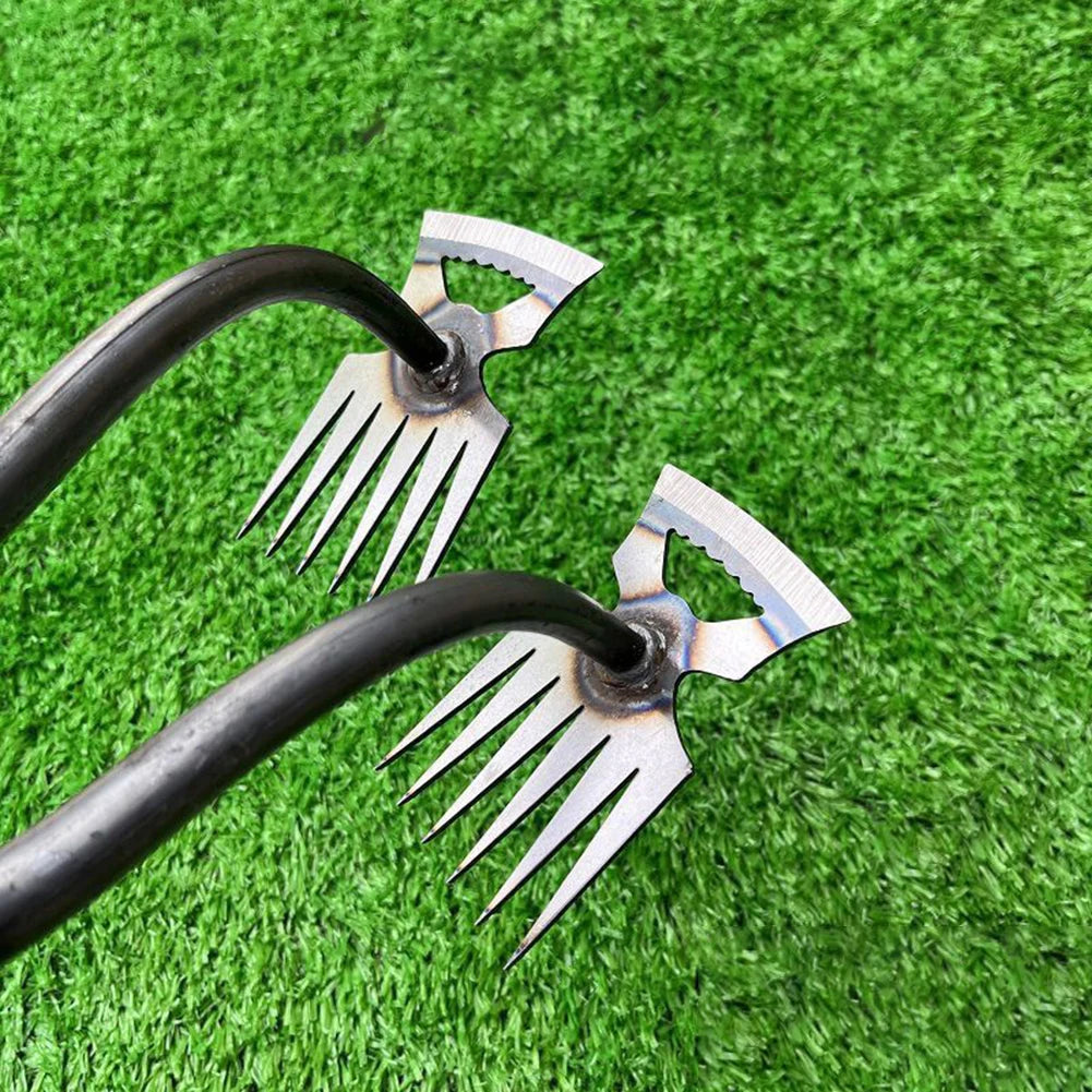 Multifunctional Garden Rake And Hand Weeder Weed Puller For Soil Loosening