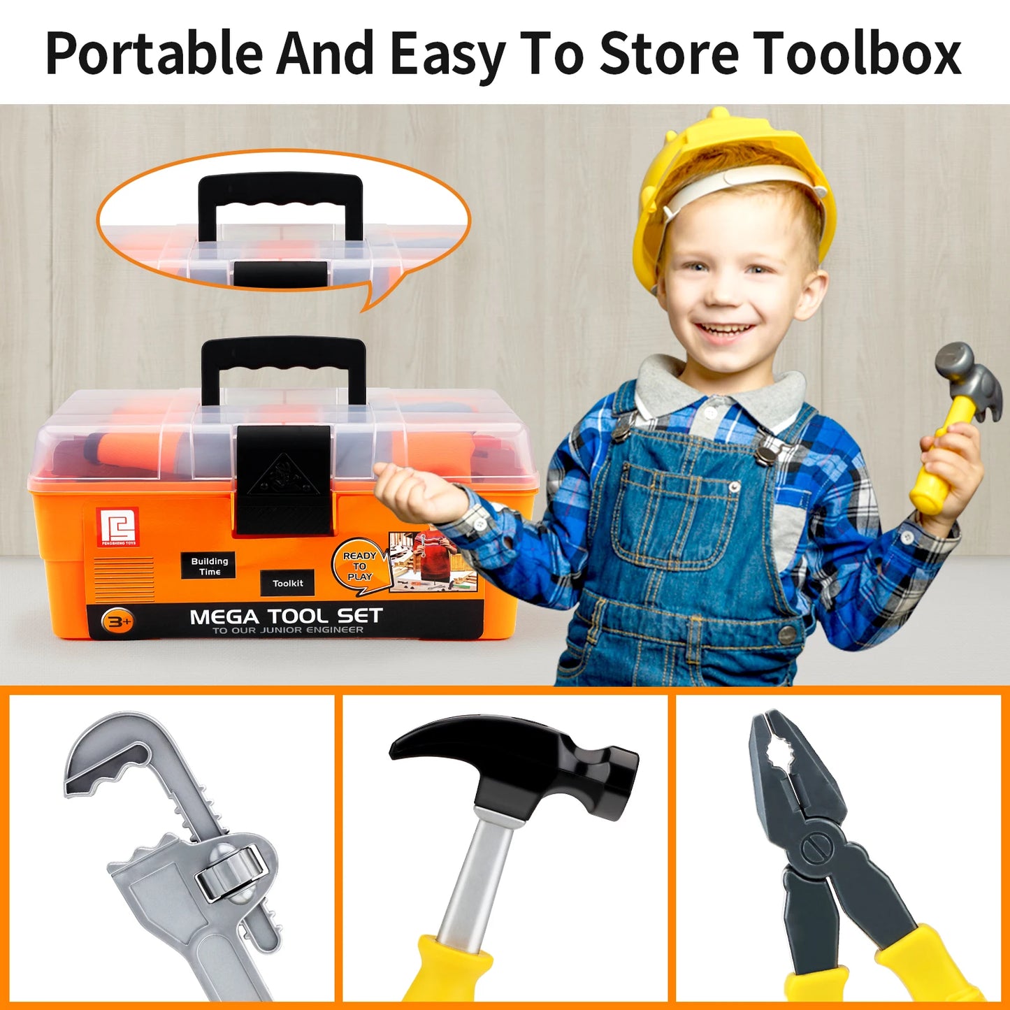 Children's repair kit  Toys for boys aged 3-12 Screw assembly, disassembly and assembly