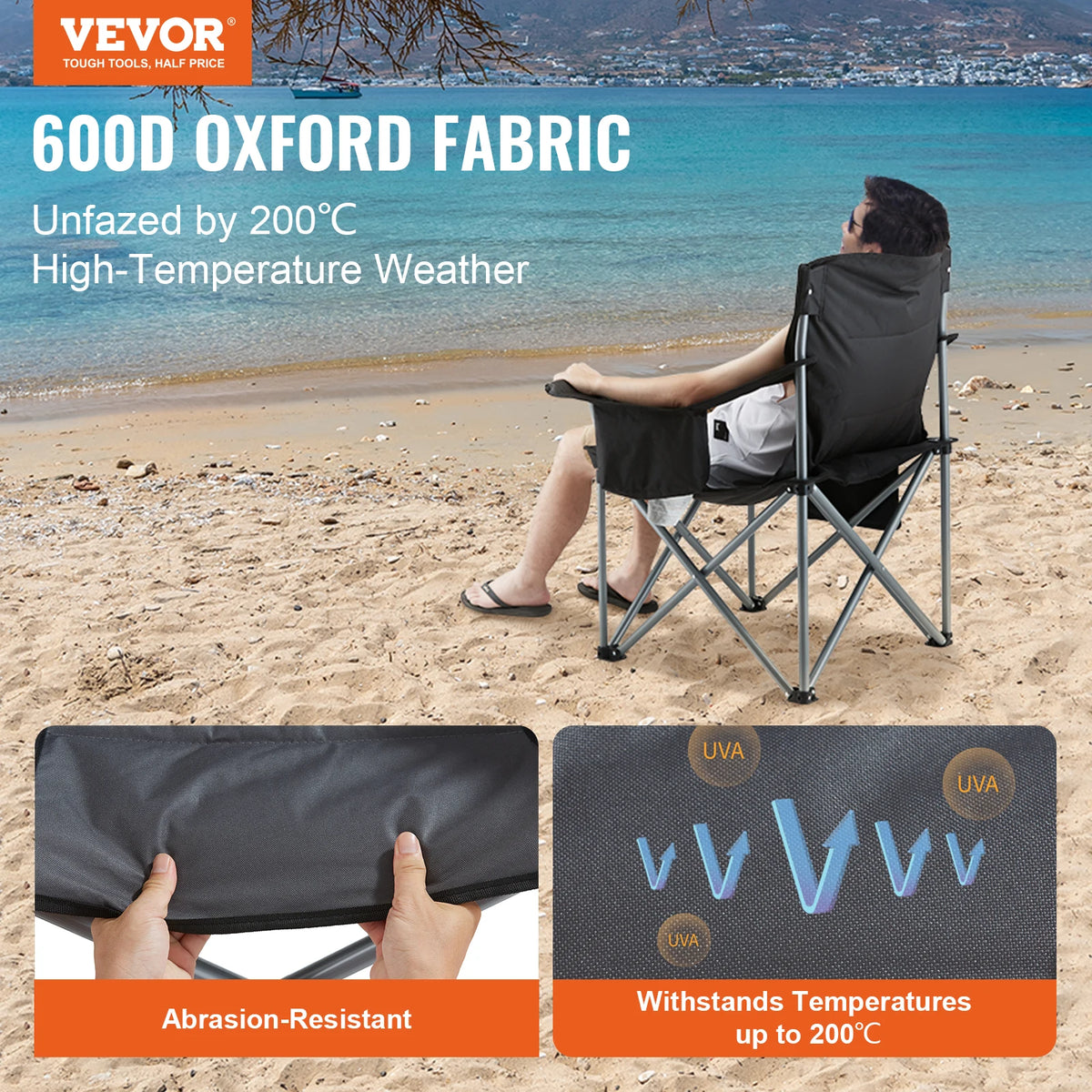 SucceBuy 350lb Outdoor Folding Camping Chair Ultralight Portable Seat