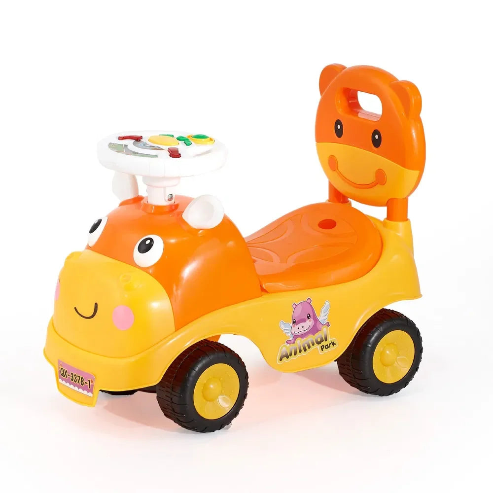 Ride On Toddler Push Car For 19-36 Months With Horn Music Under Seat Storage