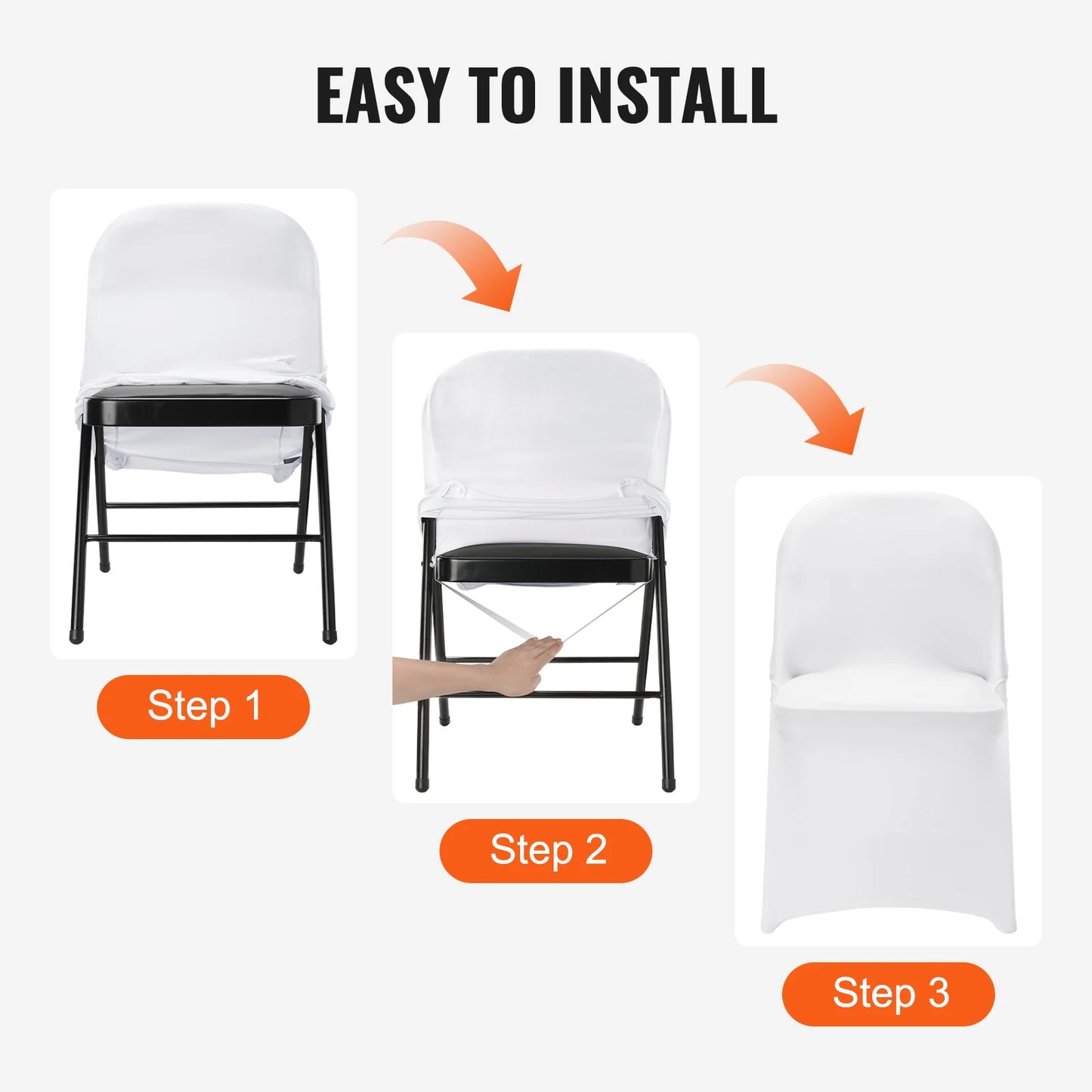 SucceBuy Spandex Stretch Chair Covers For Wedding Banquet Party