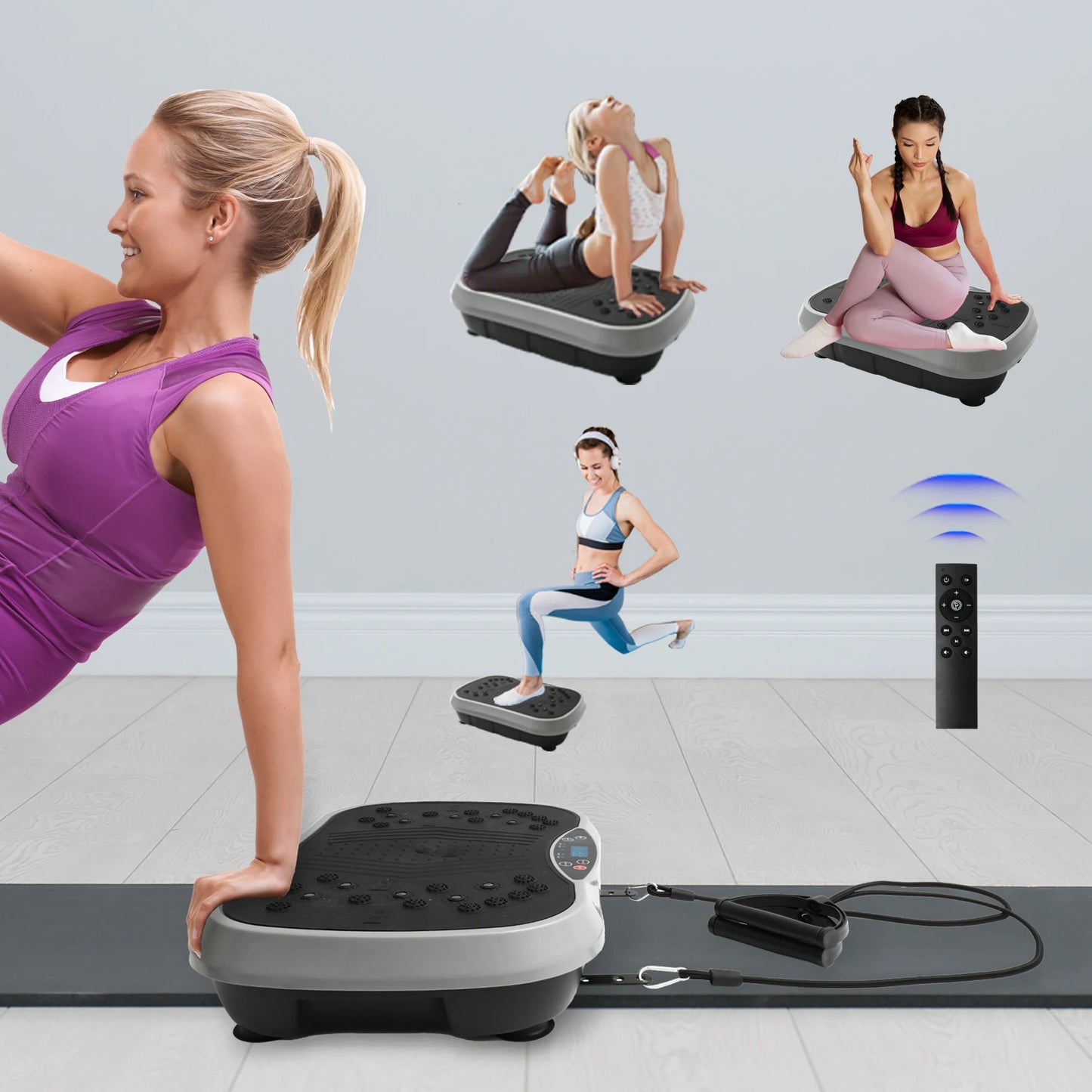 Vibration Plate Exercise Machine Fat Burning Home Fitness Equipment Portable