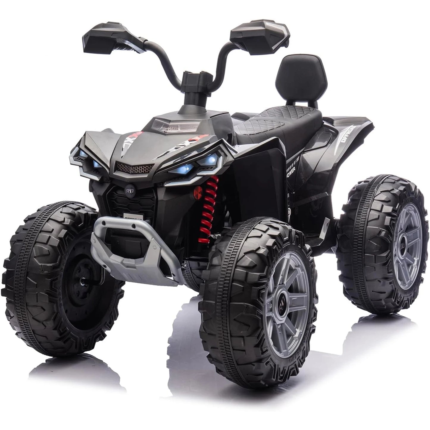 24V Kids Electric ATV Two Seater With Dual 550W Motors LED Lights Music Player