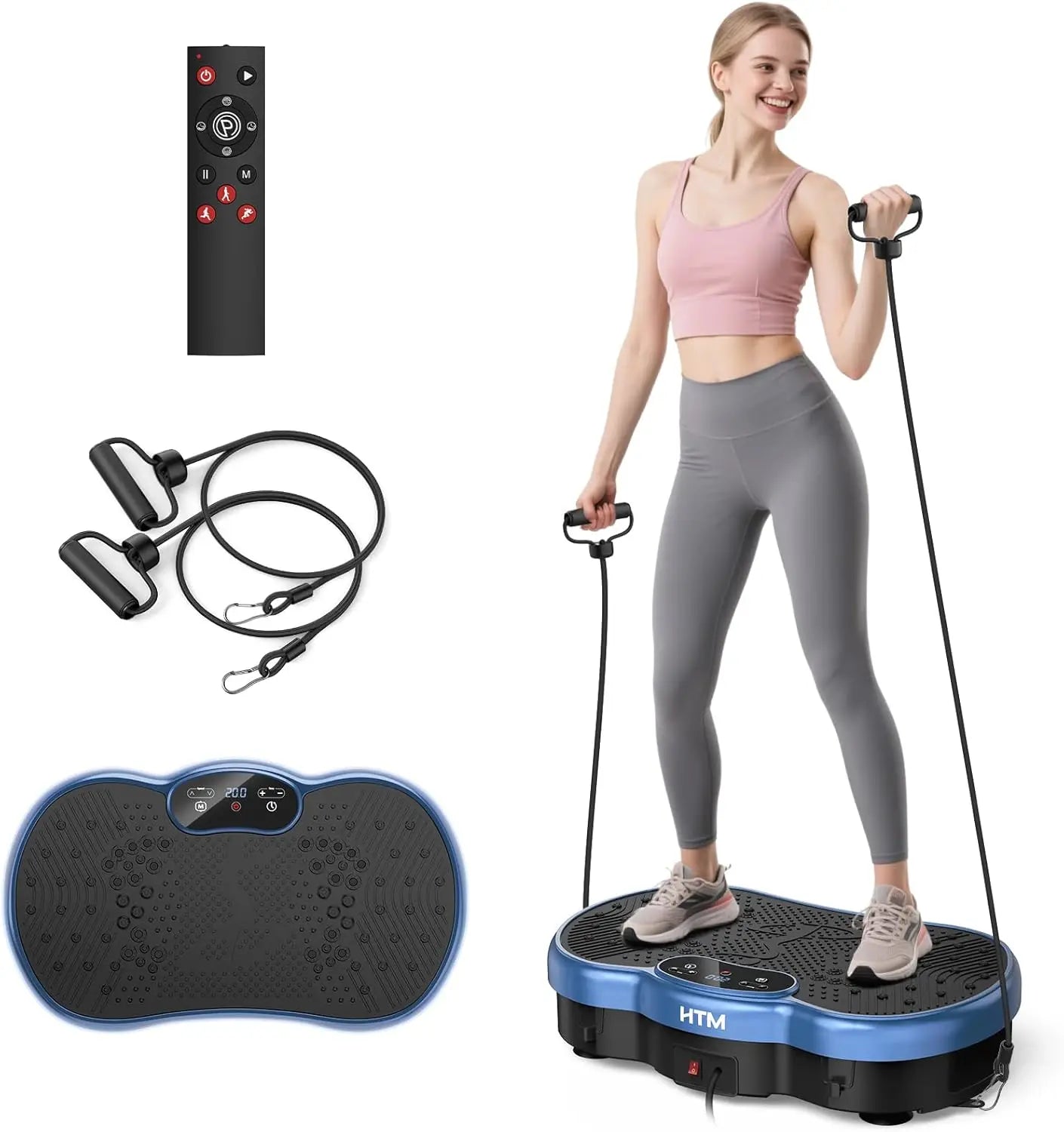 Vibration Plate Exercise Machine With 120 Speed Levels Calorie Tracking Home Gym