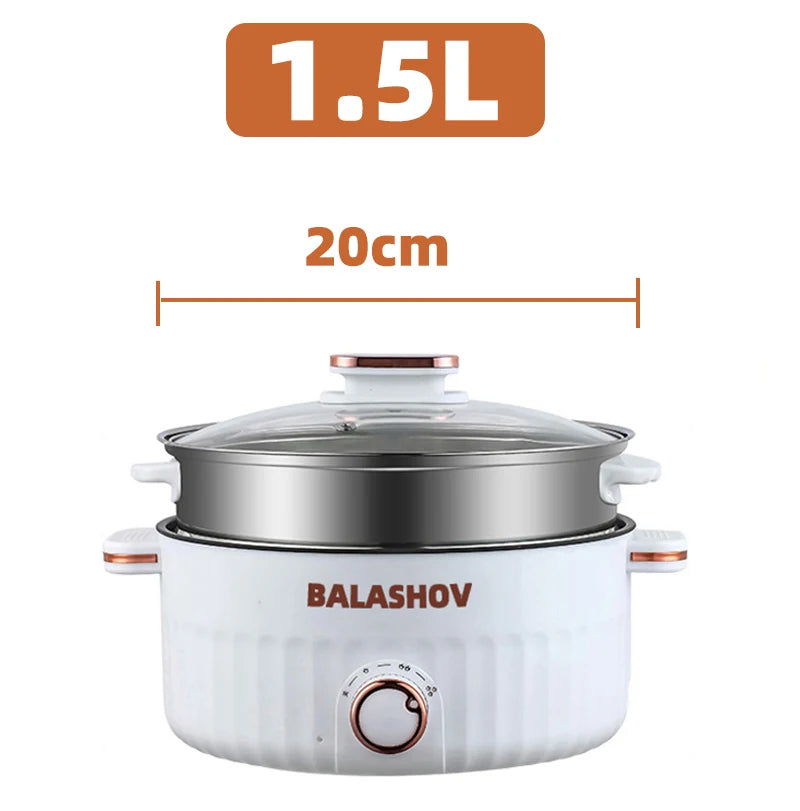 Portable Electric Multifunctional Double Layer Pot Cooker