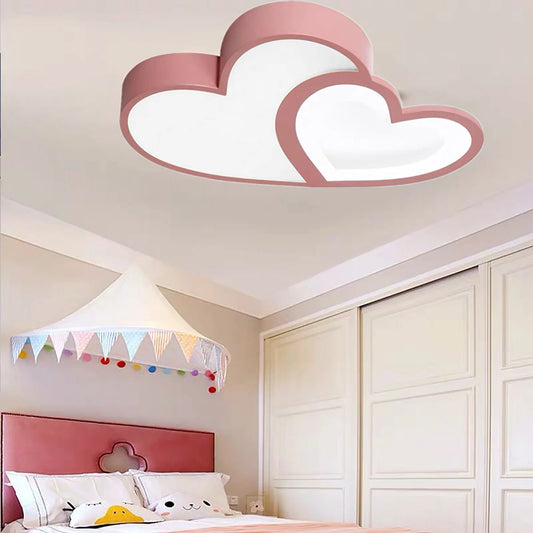 Pink 110V 220V 35W Ceiling Light Baby Room Remote Dimmer