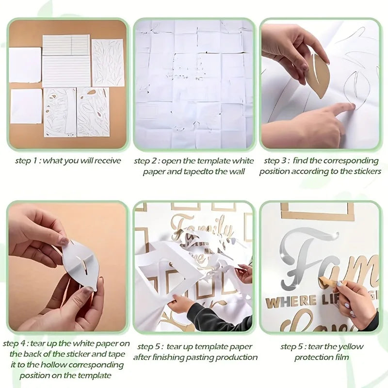 3D Acrylic Photo Wall Decor DIY Customizable Collage Kit