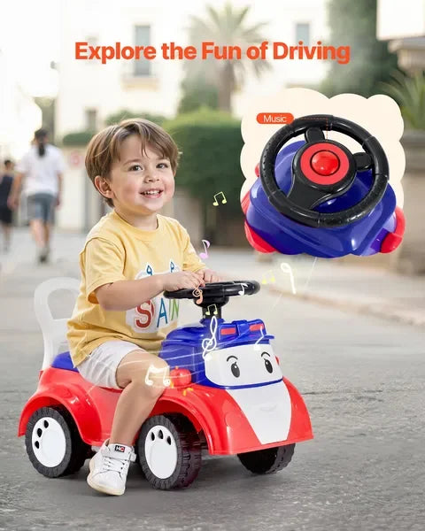 Ride On Toddler Push Car With Music And Storage 55 Lbs Capacity 19 To 36 Months