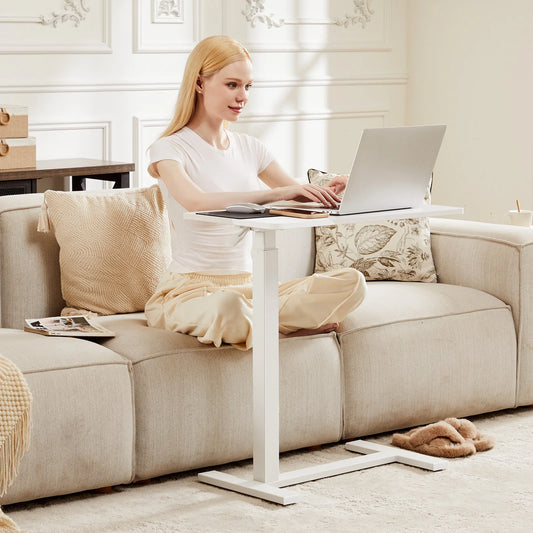 Overbed Bedside Sofa Table With Adjustable Height Desk