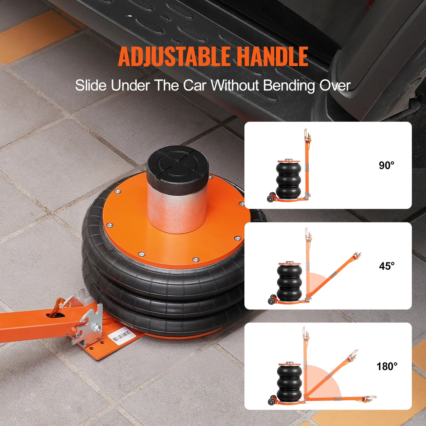 SucceBuy Air Jack 3 To 5 Ton Pneumatic Lifting Jack With Heightened Column