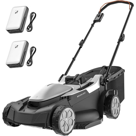 18-inch 40V Brushless Lawn Mower for Garden Yards, Lightweight Cordless Lawn Mower Battery Powered with 6-Position Heigh