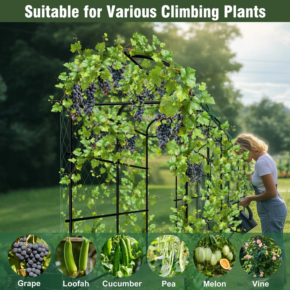 Garden Plant Climbing Frame U-Shaped Garden Trellis for Climbing Plants Vegetable