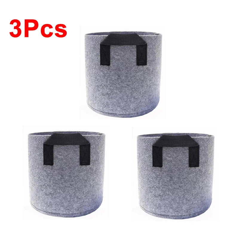 Thickened Nonwoven Grow Bags 1 to 12 Gallons with Handles for Vegetables
