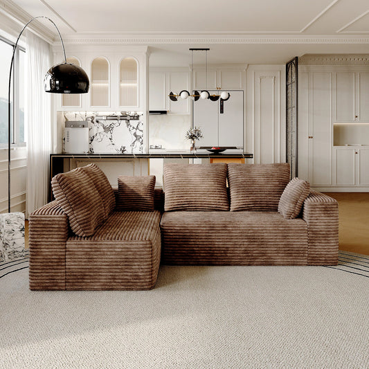 Sdorens 104 Inch Cloud Sectional Sofa With L Shape Chaise Living Room Bedroom