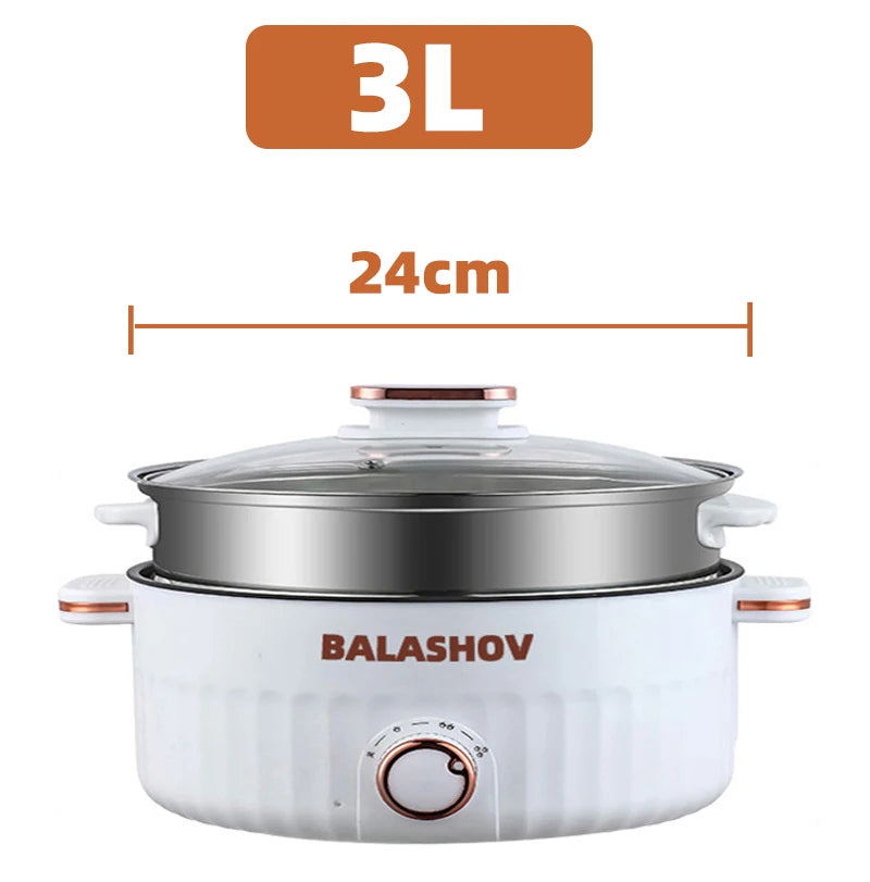 Portable Electric Multifunctional Double Layer Pot Cooker