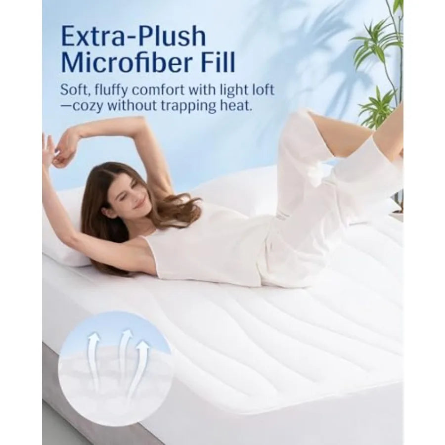Cooling Mattress Pad Arc Chill 3.0 PCM Deep Pocket 18 Inch Washable Mat