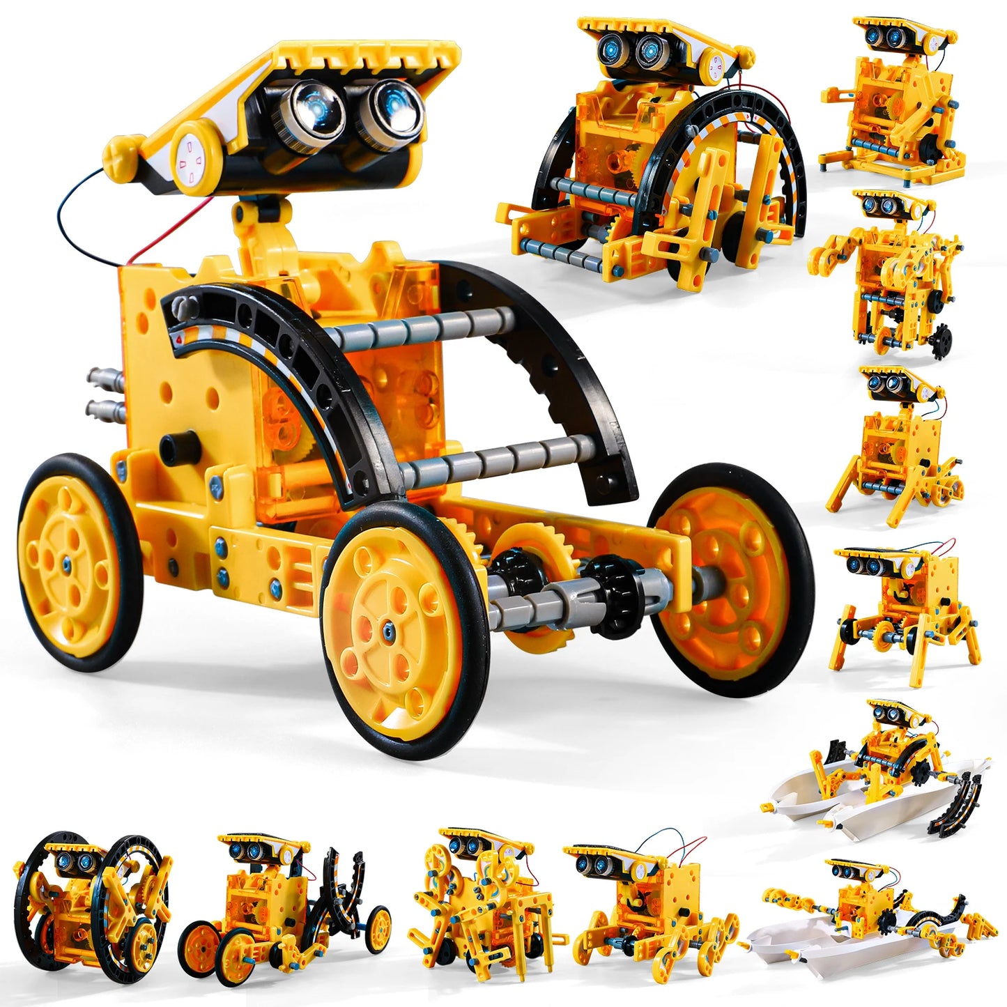 12-In-1 Stem Solar Robot Kit Toys Gifts For Kids 3-8 Years Old Educational Building Science Experiment Set Birthday Gifts Boys