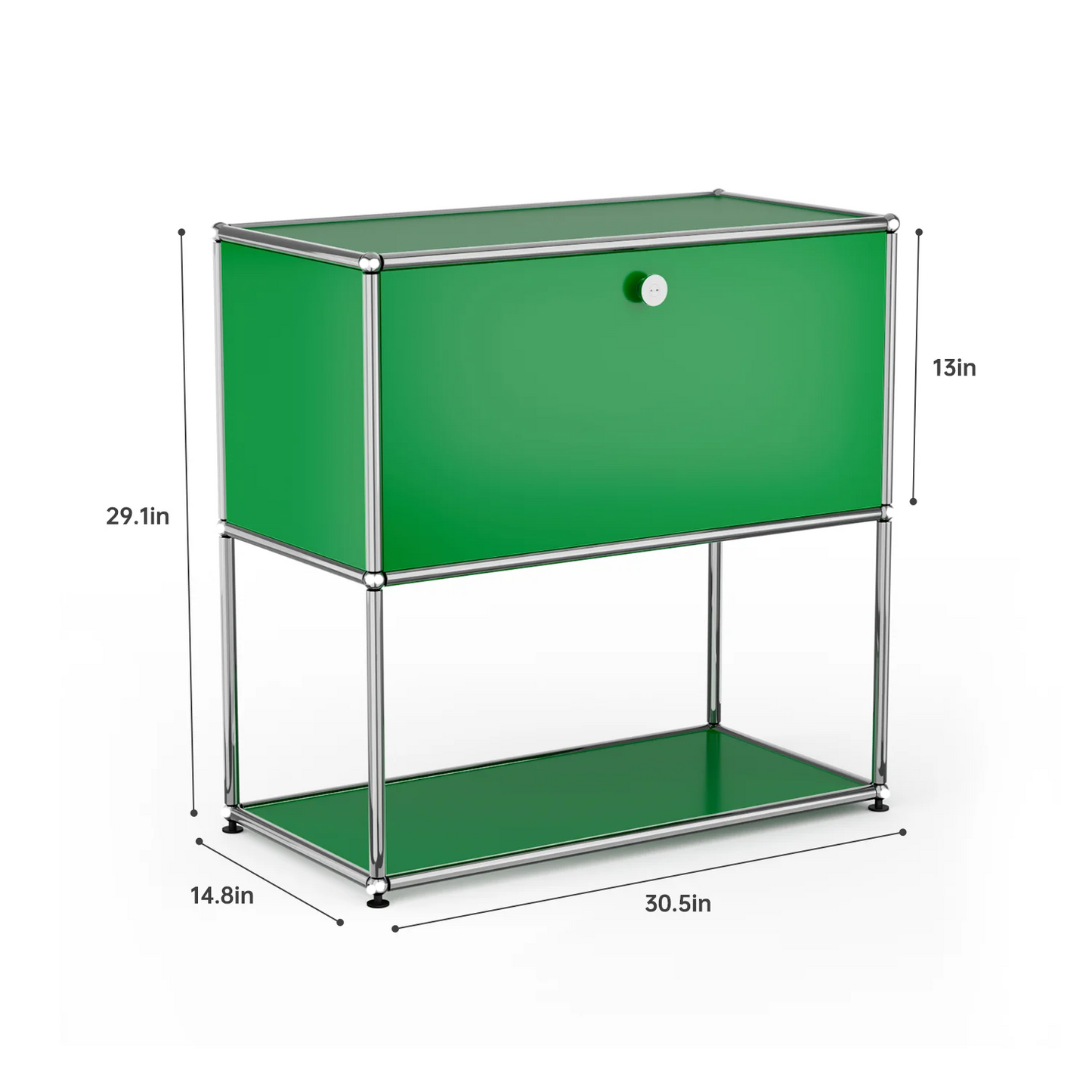 Modern Stainless Steel Storage Cabinet TV Stand Multi Shelf Organizer For Home