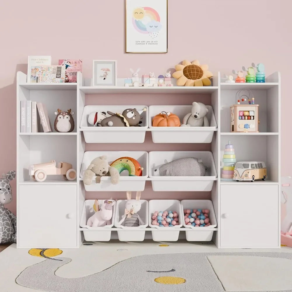 Kids Toy Storage Organizer With Eight Removable Bins