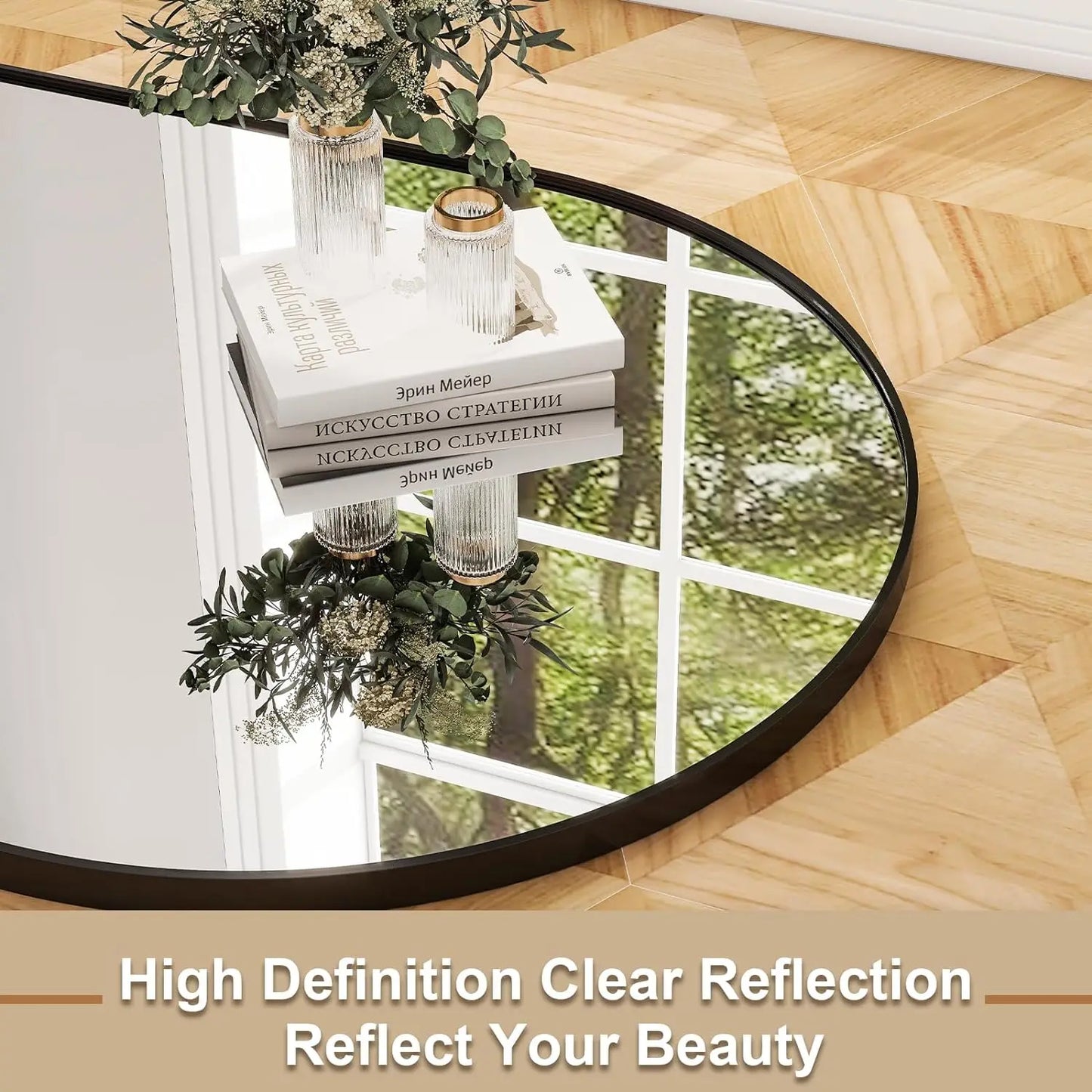 26x71 Inch Aluminum Frame Full Length Floor Mirror For Bedroom And Living Room