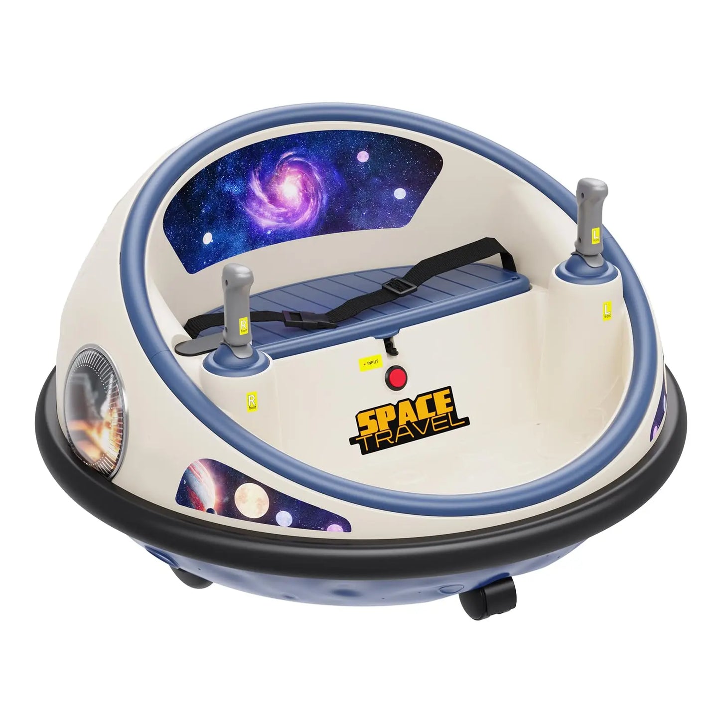 360 Degree Spin Kids Electric Bumper Car With Remote LED Lights Indoor Outdoor