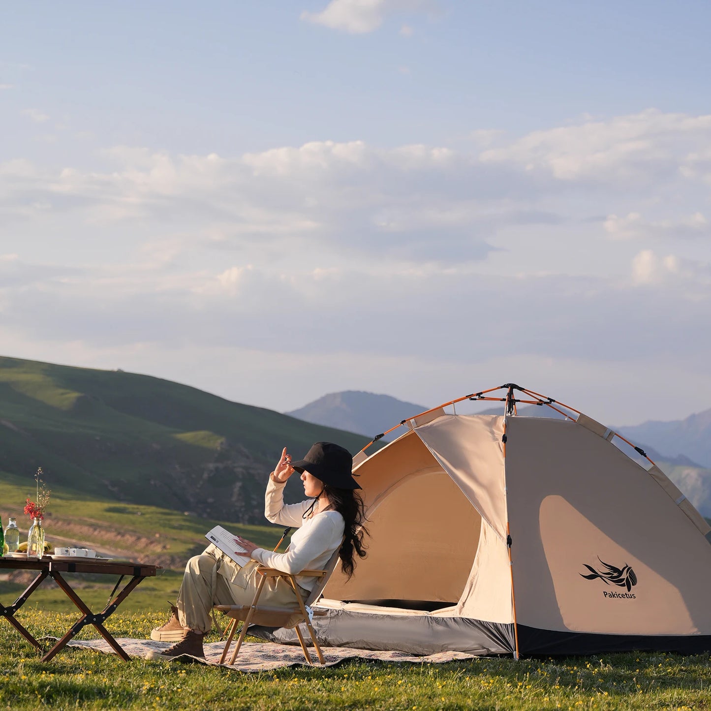 2 To 4 Person Windproof Camping Tent Easy Setup Lightweight Outdoor Family Tent
