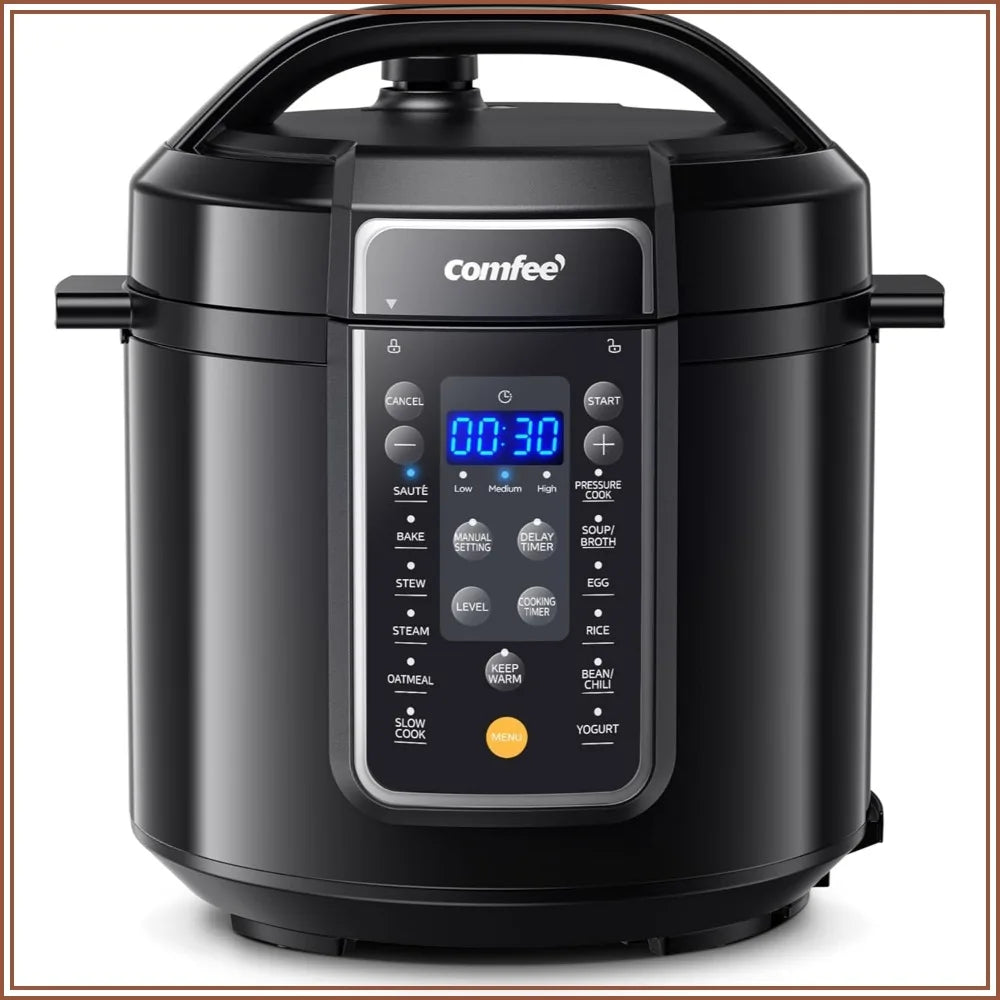 12 In 1 Electric Pressure Cooker 6 Quart Rice Cooker Slow Cooker Yogurt Maker