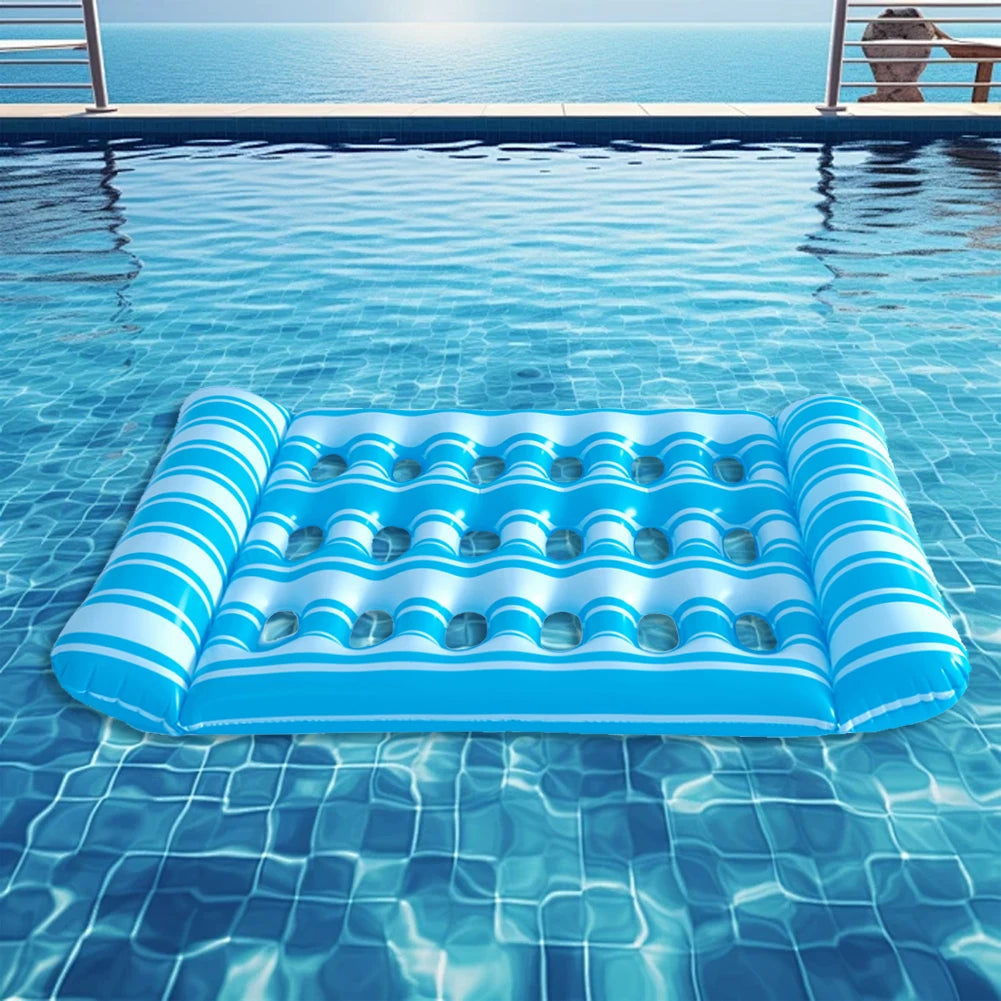 Inflatable Floating Pool Mattress Hammock Lounger Recliner Chair For Adults