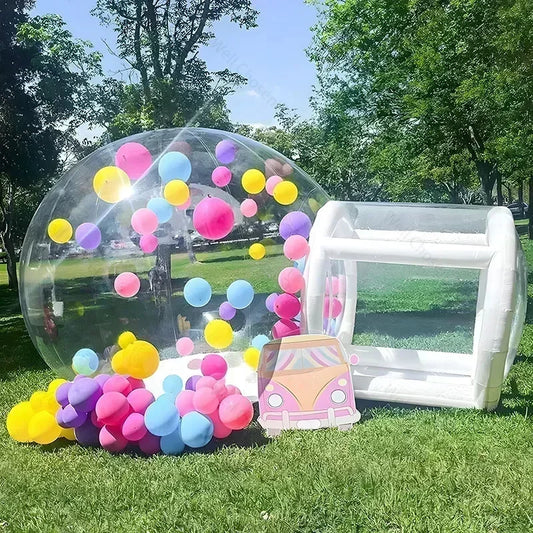 10FT Balloon  Inflatable Bubble House Trampoline Castle Camping Tent  Kids Party Children Toy Parks Event Commercial Rental
