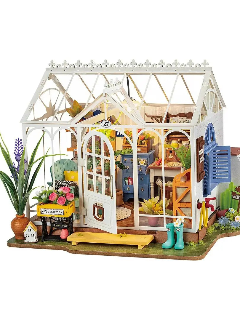 Robotime Rolife Dreamy Garden House DIY Miniature Wooden Dollhouse Kit