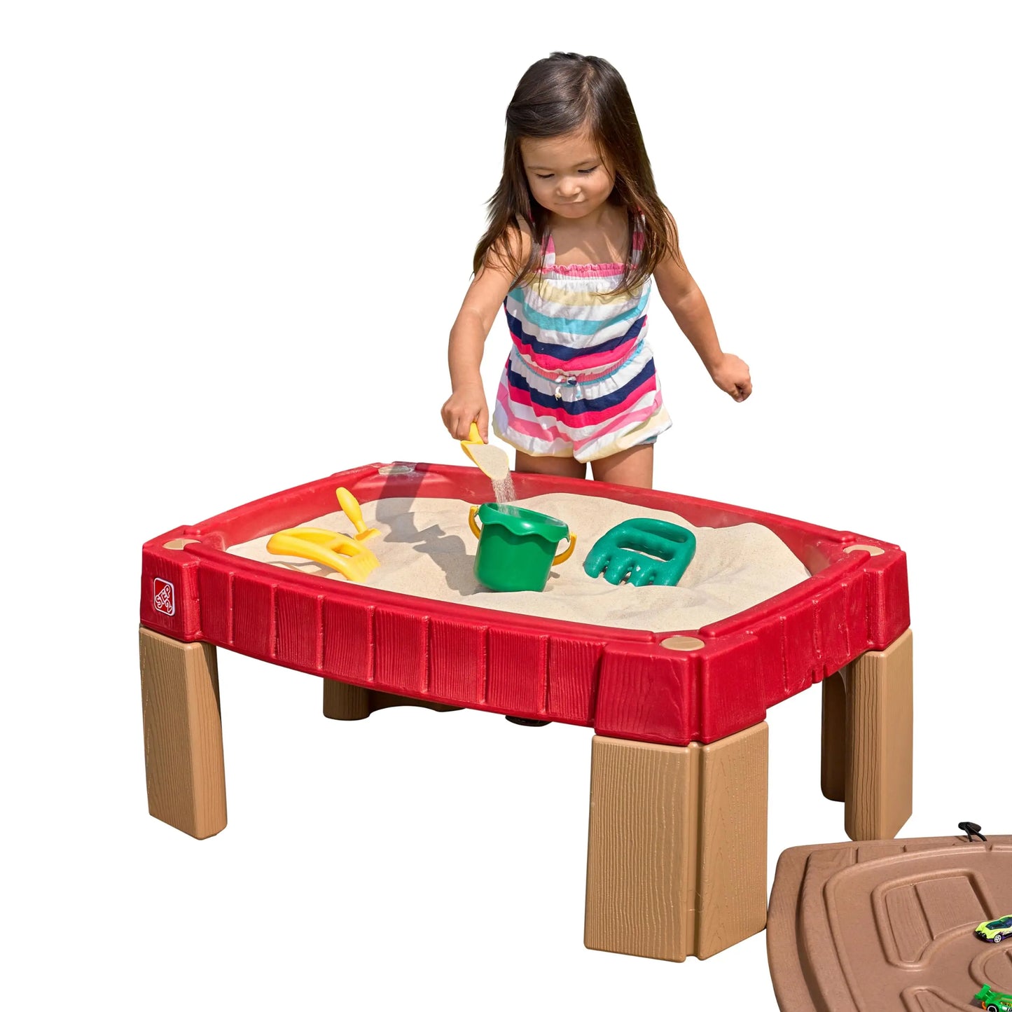 Toddler Outdoor Sand Activity Table With 5 Piece Accessory Kit