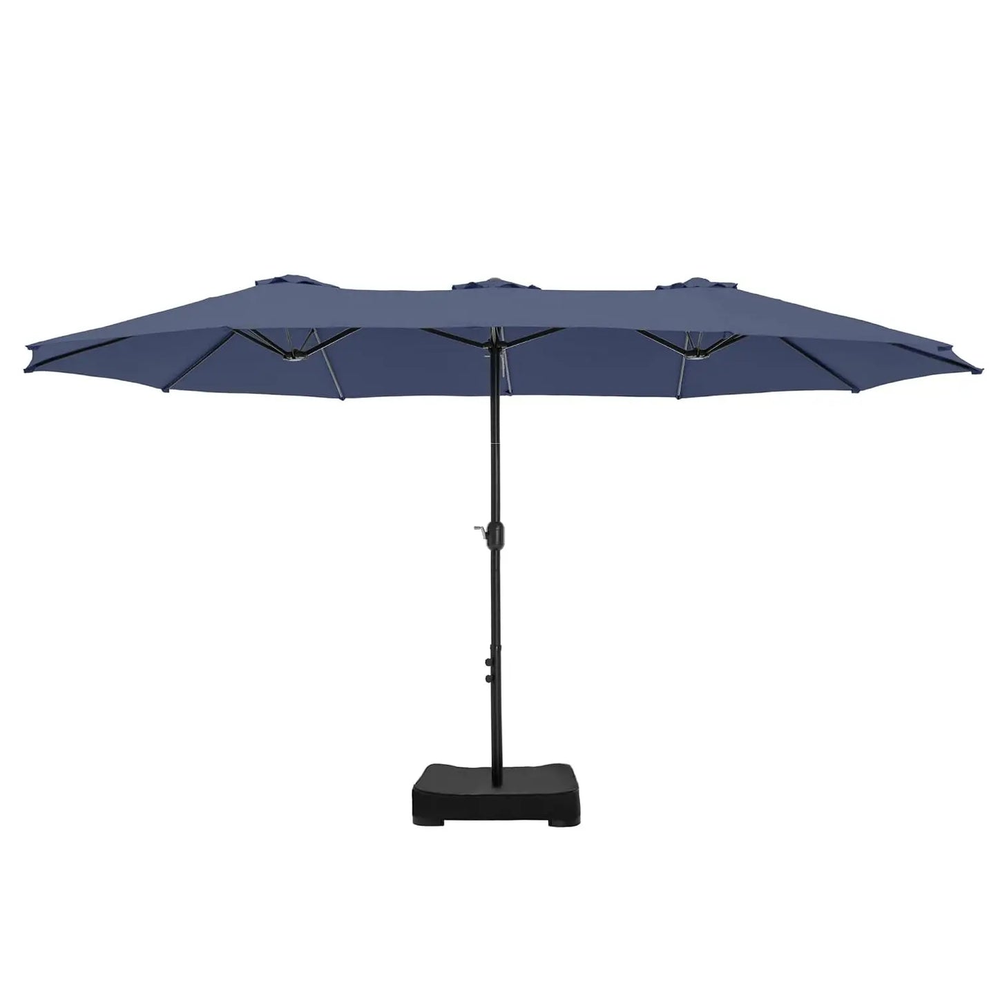 15ft Extra Large Rectangular Market Patio Umbrella,Heavy Duty,Base Included,Outdoor,Custom