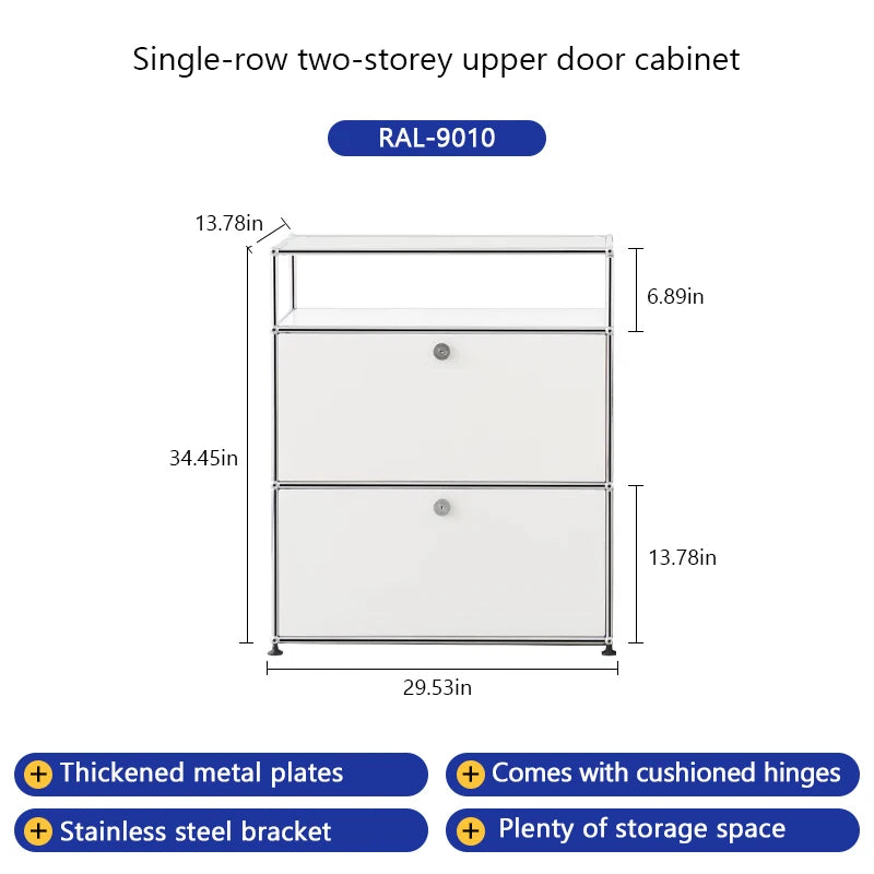 Modern Stainless Steel TV Stand With Storage Cabinets For Living Room Corner