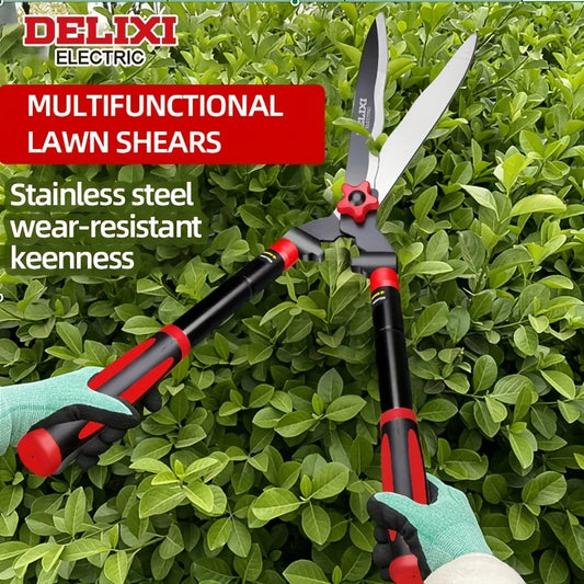 DELIXl ELECTRlC Brand Garden Hedge Shears, 10in/12inManual Hedge Clippers For Shaping Shrubs And Trimming Bushes