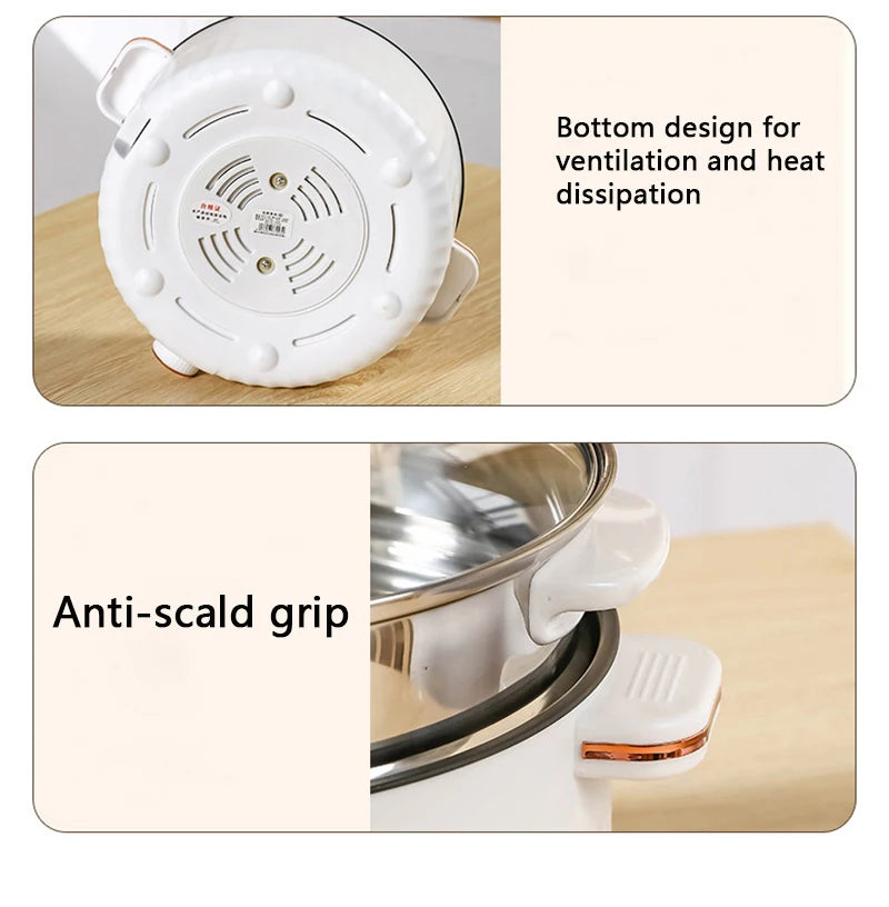 Portable Electric Multifunctional Double Layer Pot Cooker