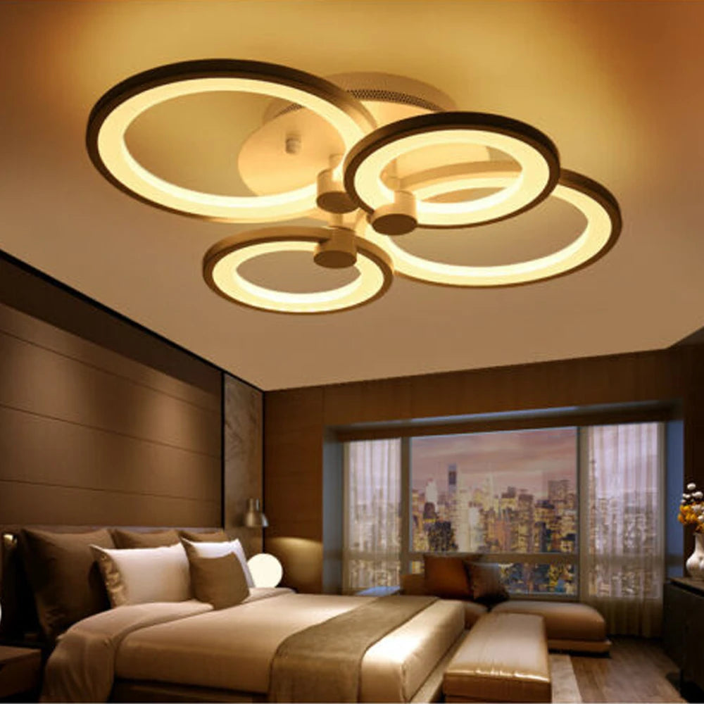 4 6 8 Heads Dimmable Acrylic LED Ceiling Light Flush Mount
