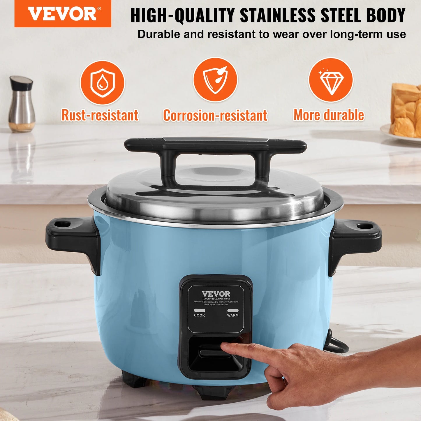 SucceBuy 8L 10L 13L Commercial Rice Cooker With Aluminium Nonstick Pot Keep Warm
