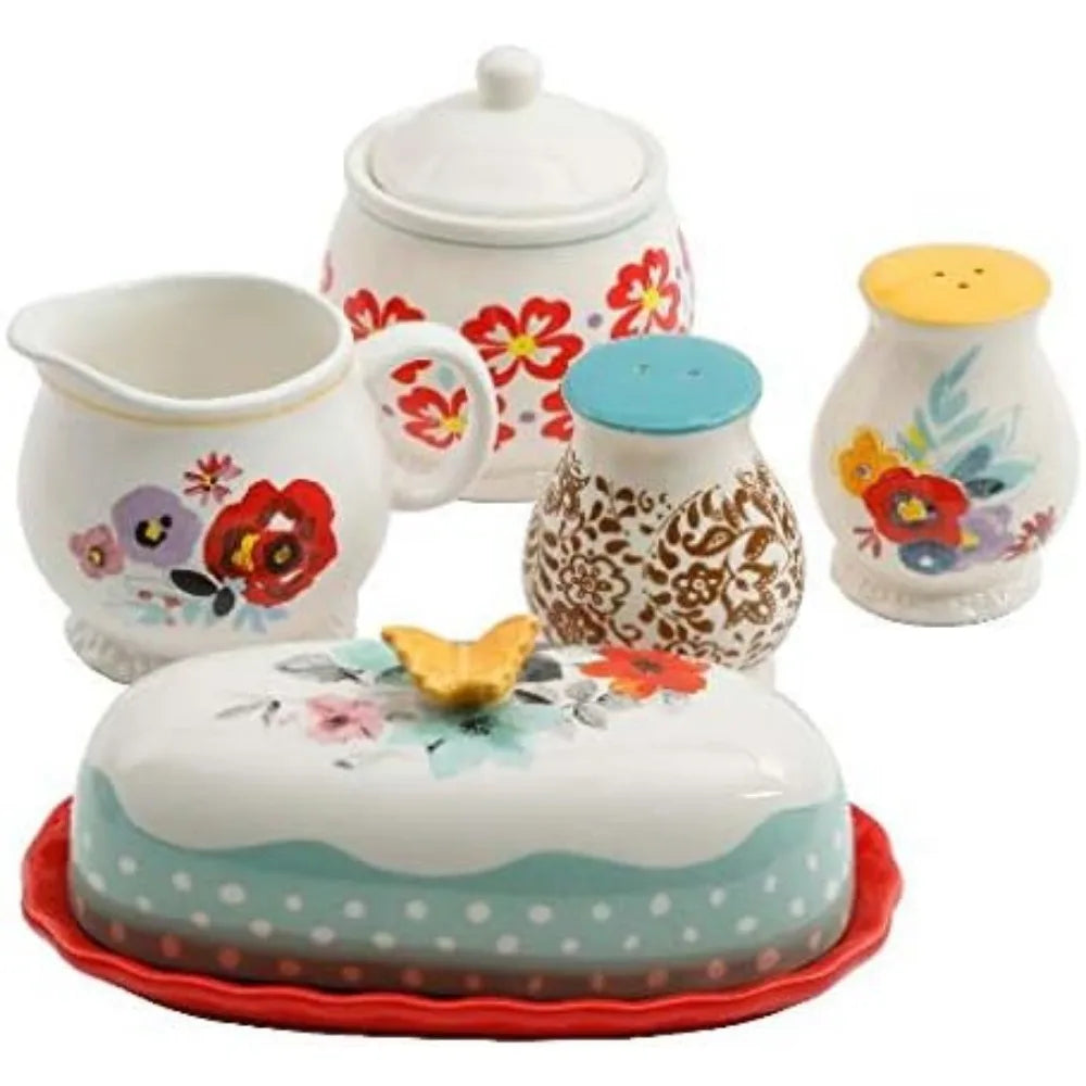 The Pioneer Woman Speckle 24 Piece Turquoise Cookware Set