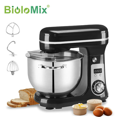BioloMix 6 Speed Stand Mixer And Blender 1200W 6L Quiet Kitchen Appliance