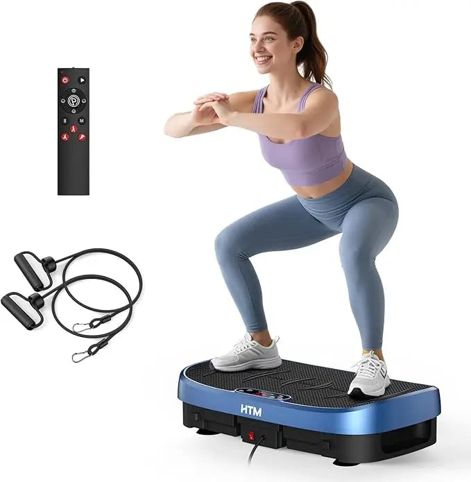 120 Speed Vibration Plate Whole Body Workout Quiet Operation Compact Home Gym