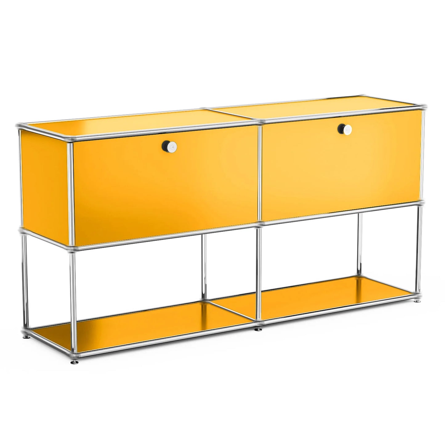 Modern Stainless Steel Storage Cabinet TV Stand Multi Shelf Organizer For Home